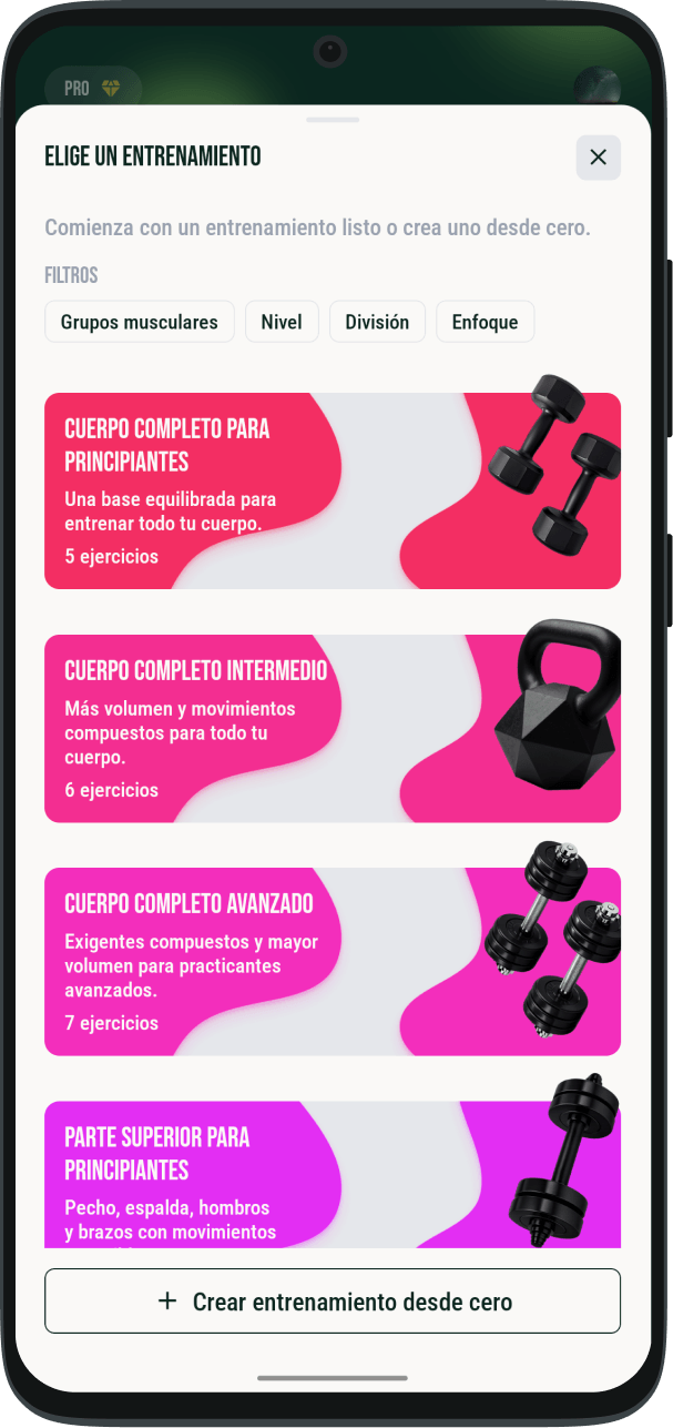 EMPIEZA CON UN ENTRENAMIENTO LISTO